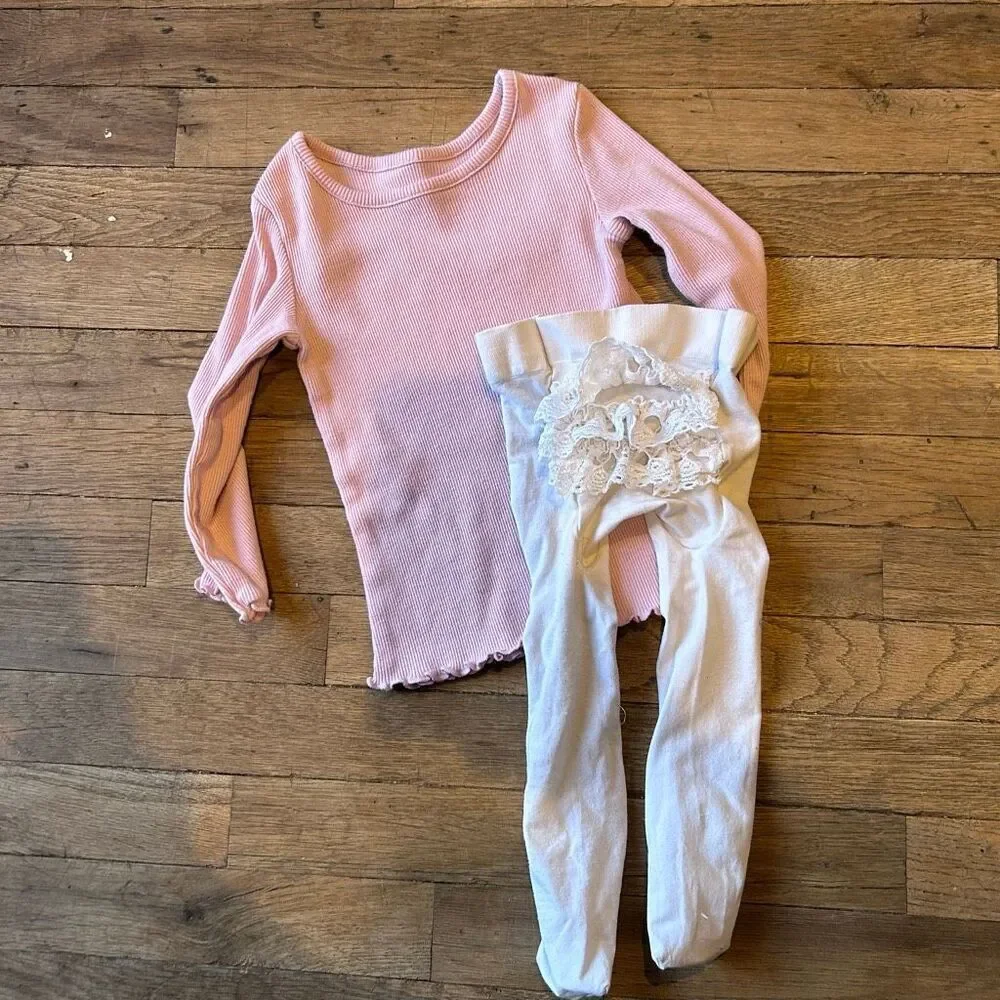 Baby girl bundle 10 items long sleeve pants size 18M